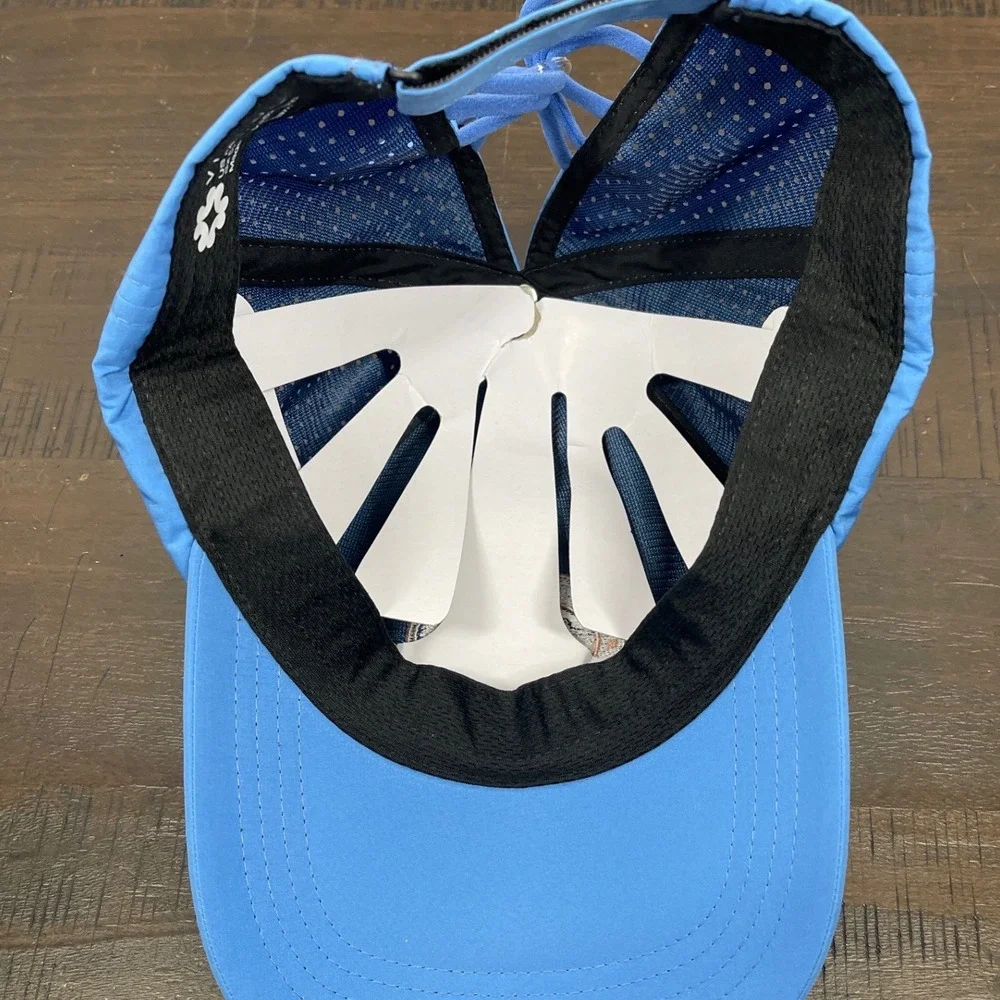 VIMHUE Loews Portofino Bay Hotel Universal Orlando Ponytail Hat Blue Women Sz 57